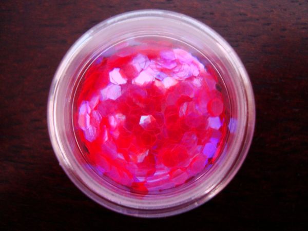 Glitter Hexagonal Rosa