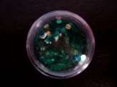 Glitter Hexagonal Verde