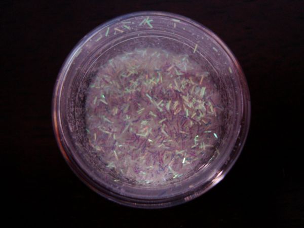 Glitter em flocos Branco