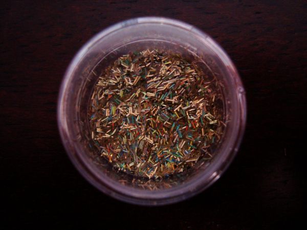 Glitter em Flocos Dourado